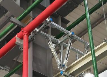 兴化该抗震支架的整体式支吊架结构协调性好